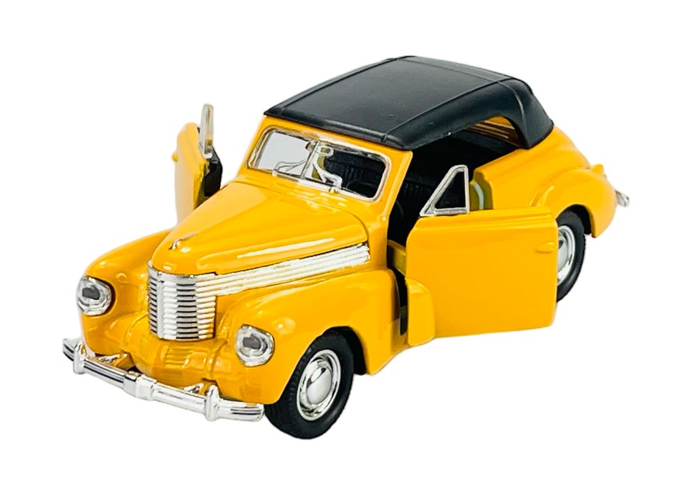 WELLY OLD TIMER 1938 OPEL KAPITAN CABRIOLET ŻÓŁTY Z DACHEM 1:34 43785