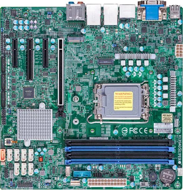 Płyta główna SuperMicro Supermicro Mainboard X13SAQ micro-ATX Sockel 1700 DDR5-only Single