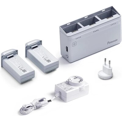 Hub do ładowania POTENSIC do Atom + 2 Akumulatory + Ładowarka 60W