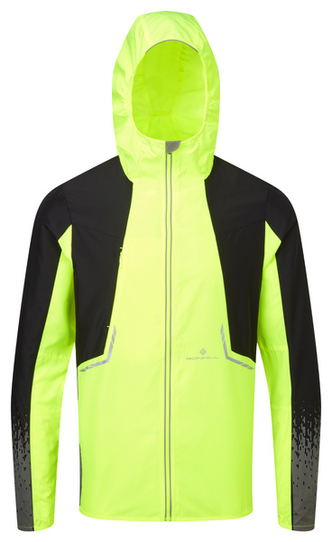 RONHILL Kurtka biegowa męska TECH REFLECT JACKET fluo yellow/black/reflect