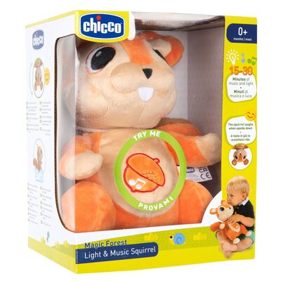 Chicco Wiewiórka light & music, przytulanka   NN-ACH-EPZP-001