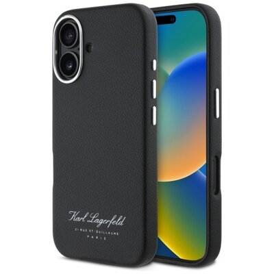 Etui KARL LAGERFELD Hotel RSG do Apple iPhone 16 Czarny | Bezpłatny transport