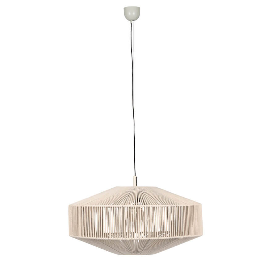 Wisząca lampa salonowa SVEA 364790144 Trio do jadalni eco beżowa