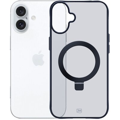 3mk Smoke Case Mag&Stand do iPhone 16 Czarny