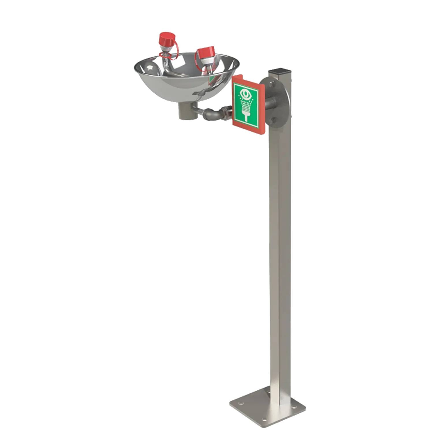 Oczomyjka Ze Stali Nierdzewnej Z Misą Hughes Montowana Na Nodze