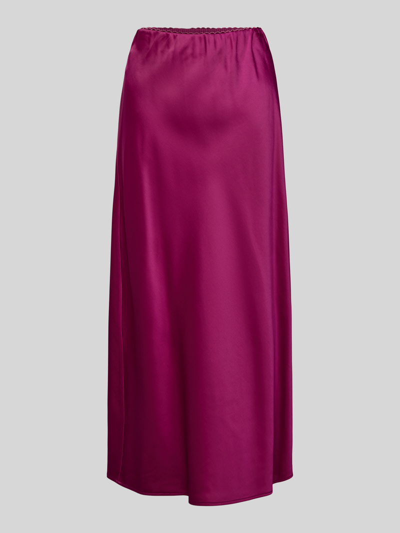 Spódnica midi o kroju regular fit z satyny