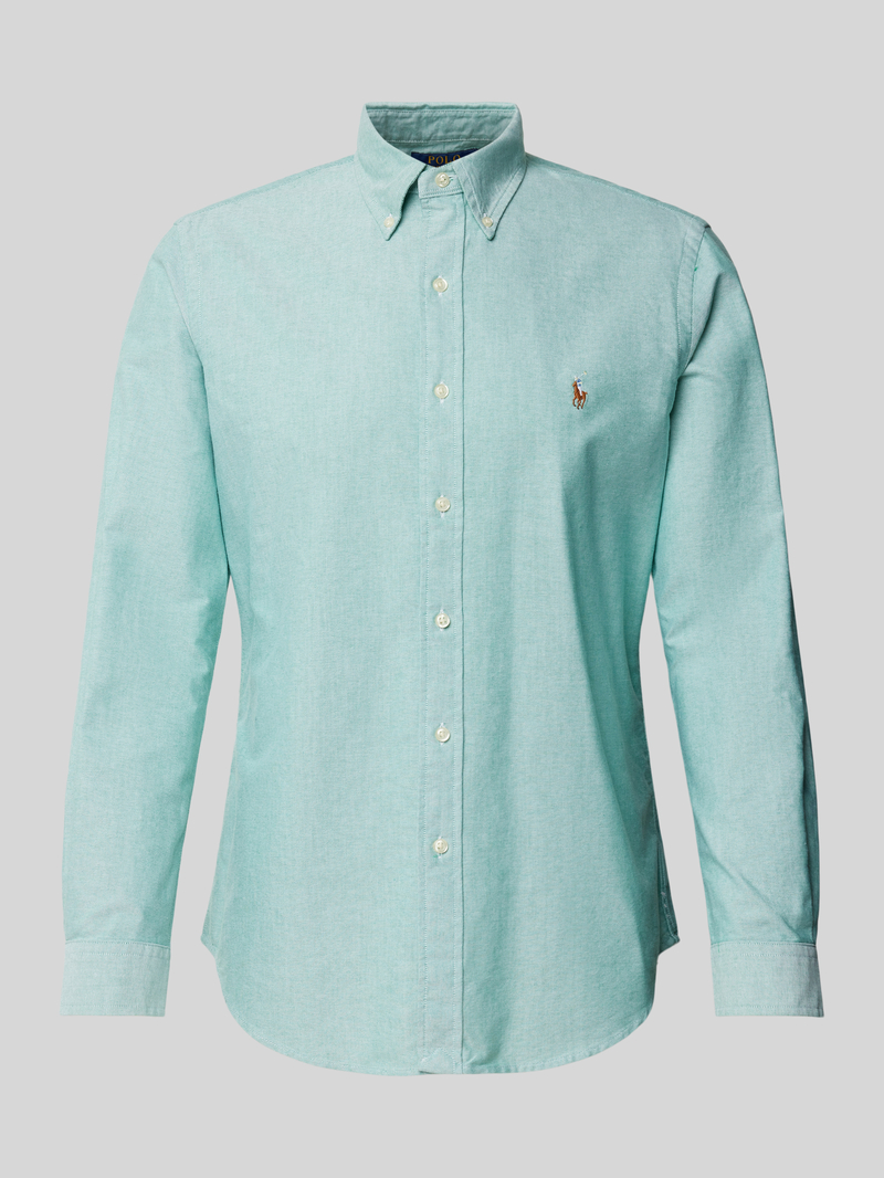 Koszula casualowa o kroju slim fit z kołnierzykiem typu button down
