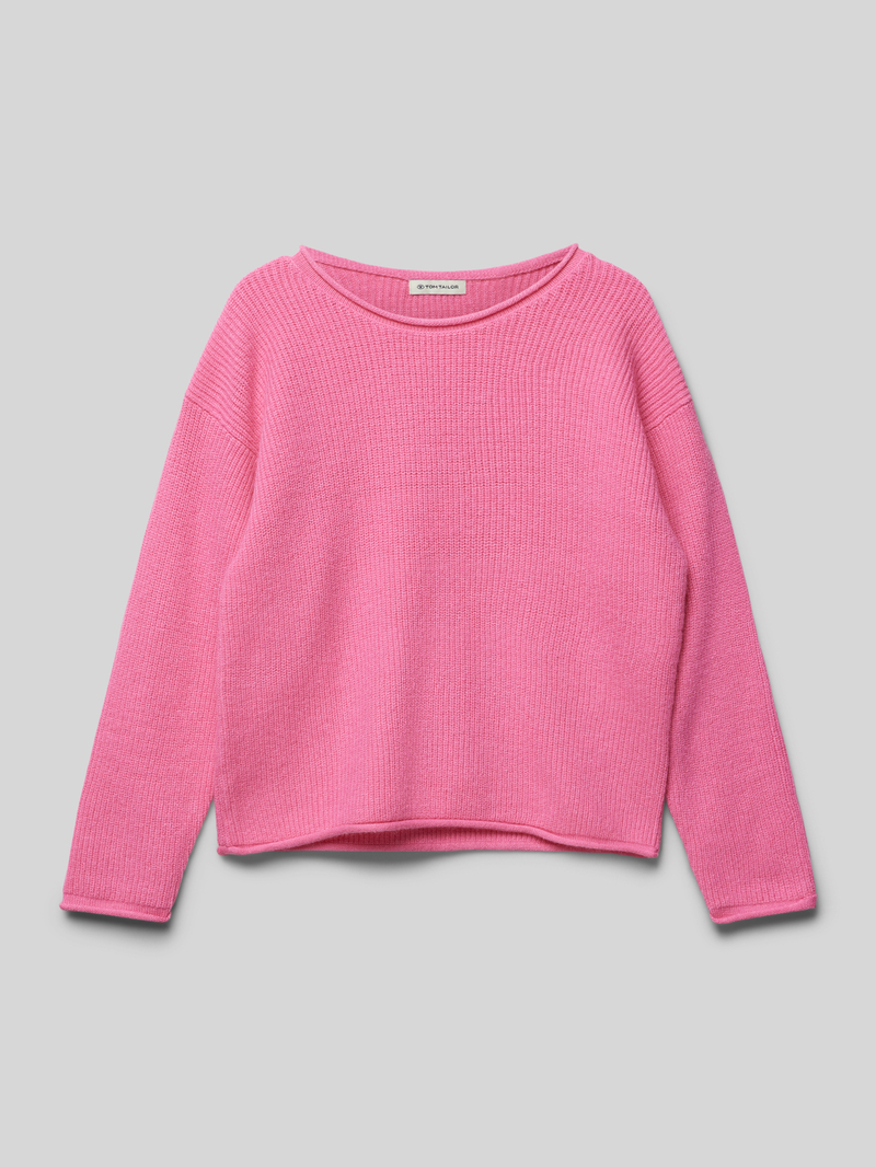 Sweter z wiskozy z okrągłym dekoltem