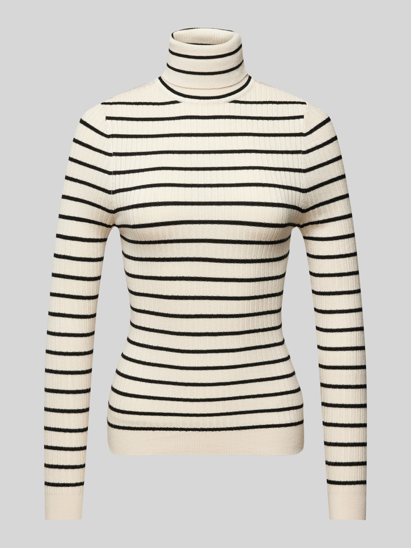 Sweter z dzianiny z golfem model ‘KAROL’