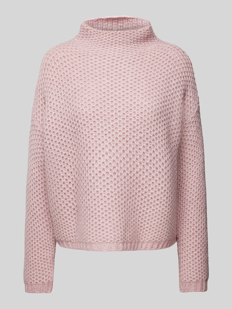 Sweter z dzianiny ze stójką model ‘Safineynny’