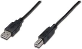 Alcasa USB 2.0 1.8m kabel USB 1,8 m USB A USB B Czarny