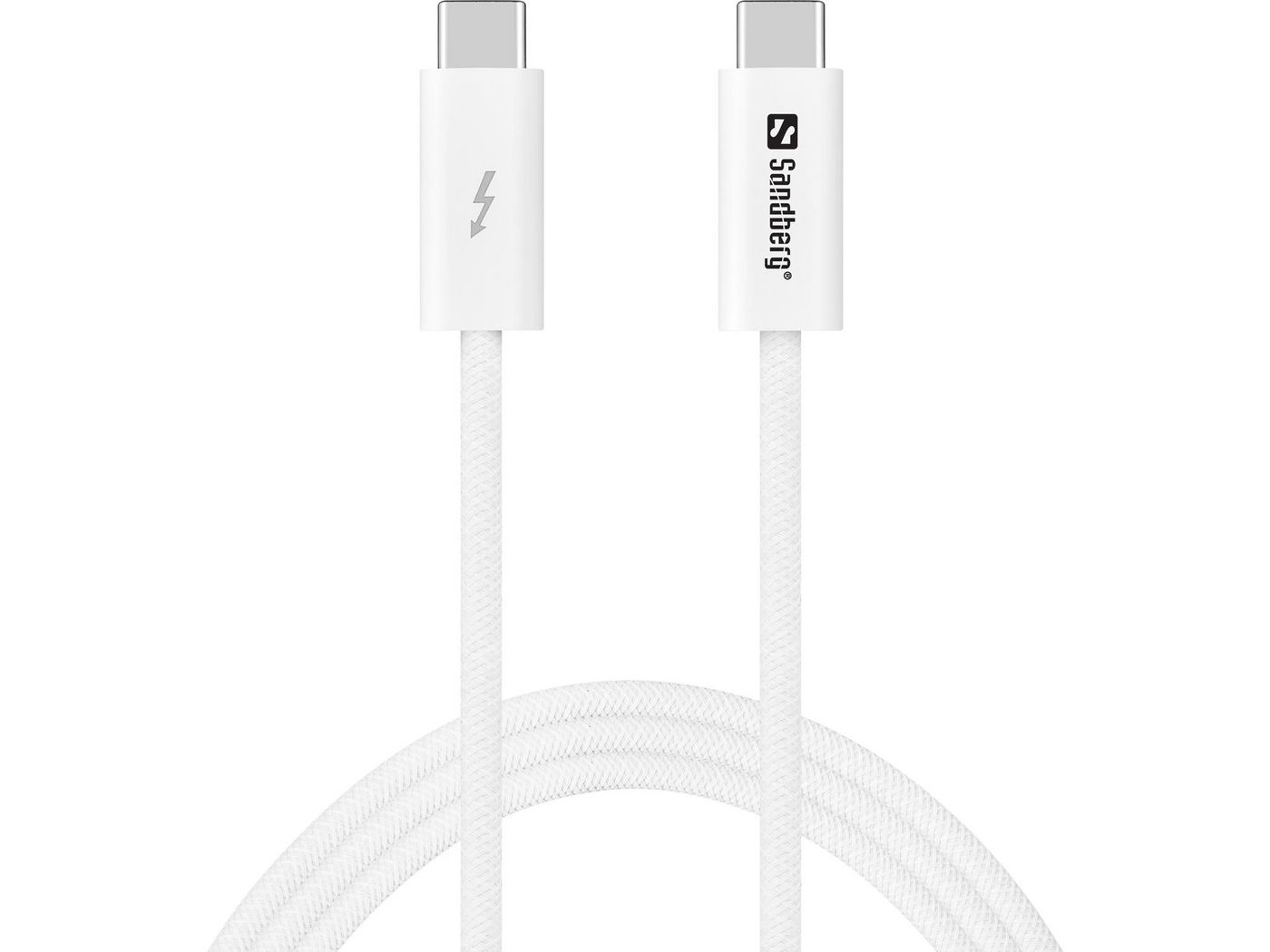 Sandberg USB-C>C USB4 240W+40Gbps, 1M kabel USB USB4 Gen 3x2 USB C Biały