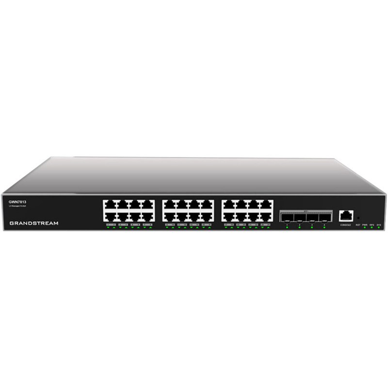 Grandstream Networks GWN7813 łącza sieciowe Zarządzany L3 Gigabit Ethernet (10/100/1000) Szary