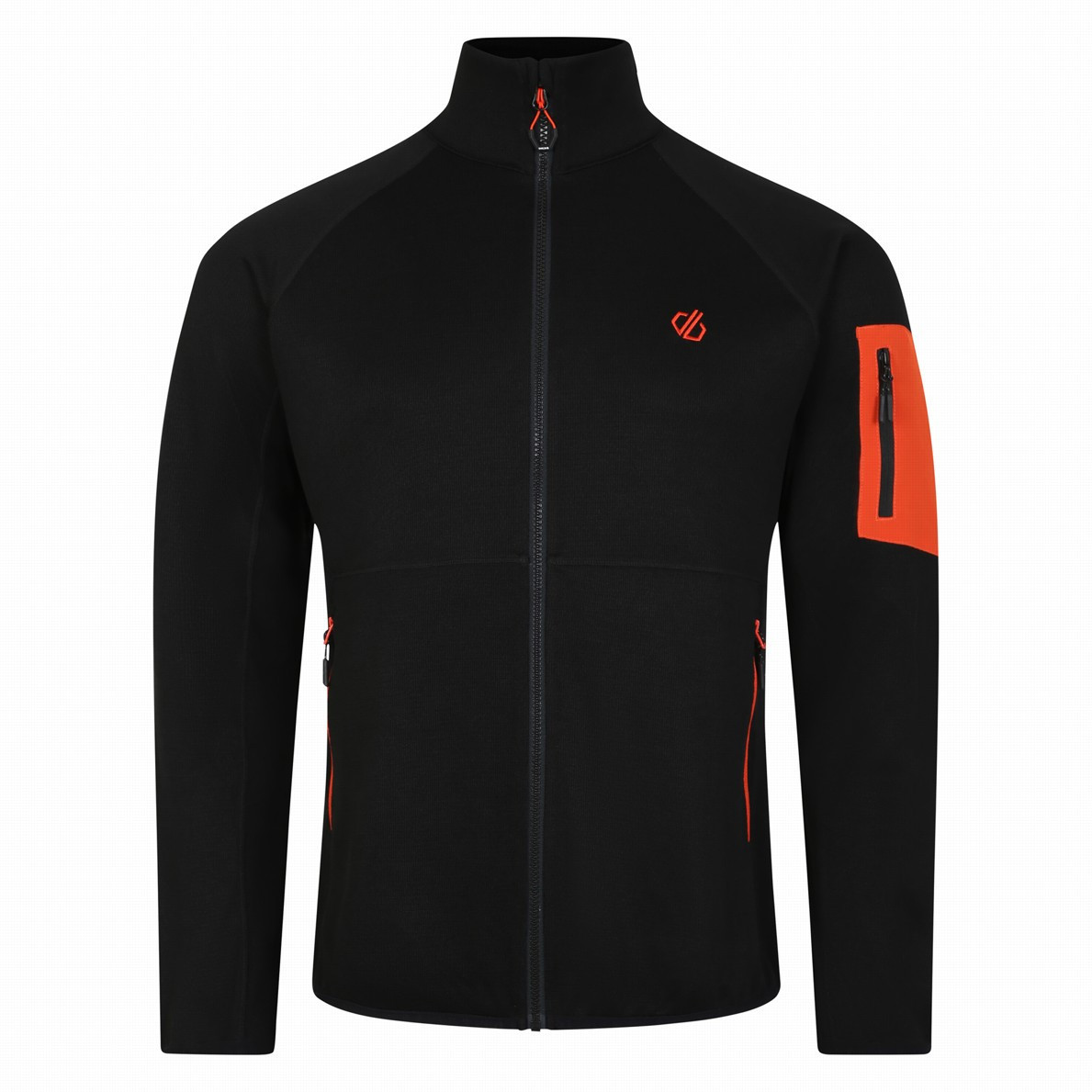 Męska bluza Dare 2b Mens Torrek Fleece Rozmiar: L / Kolor: czarny/pomarańczowy