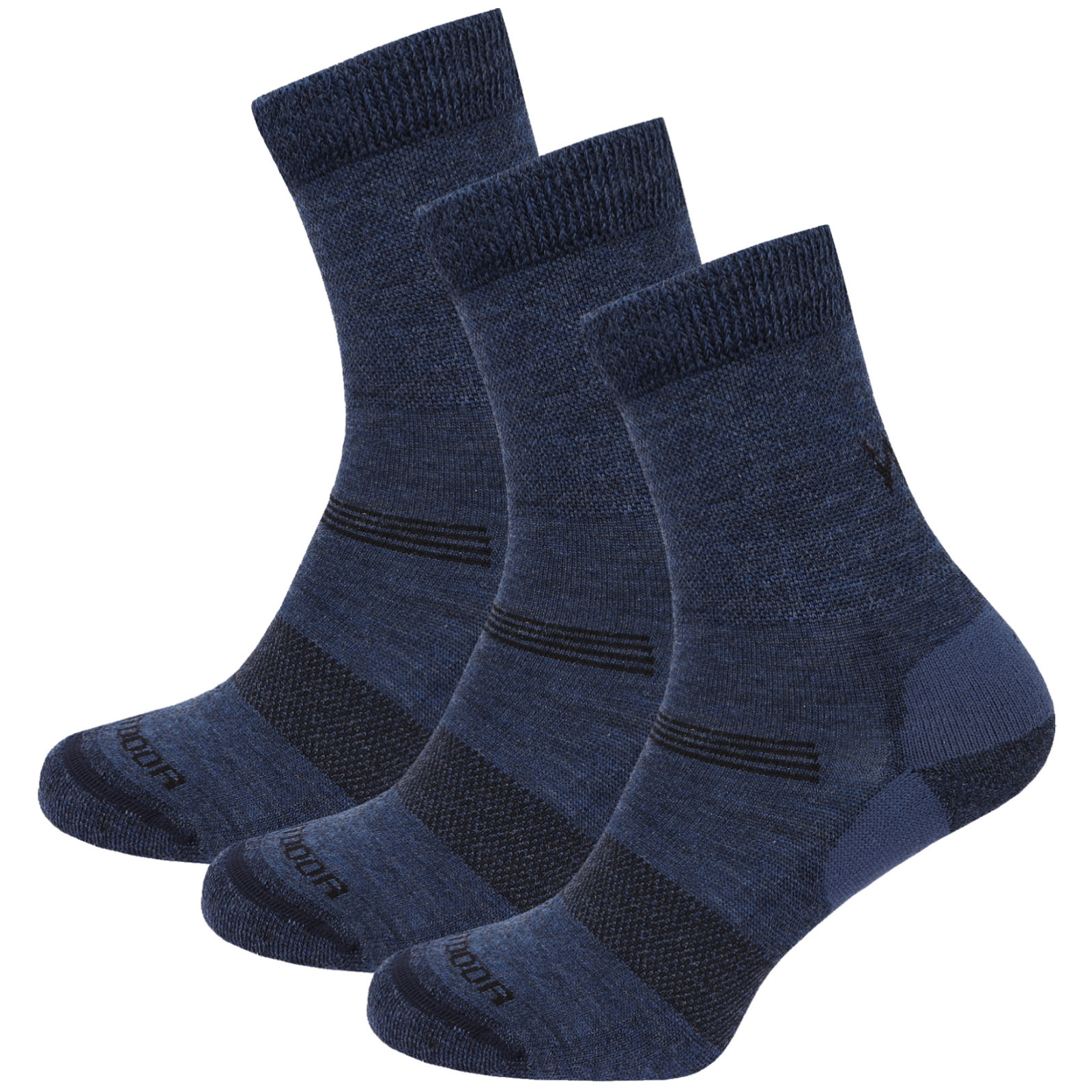 Skarpety męskie Warg Merino Hike M 3-pack Rozmiar skarpet: 43-47 / Kolor: niebieski