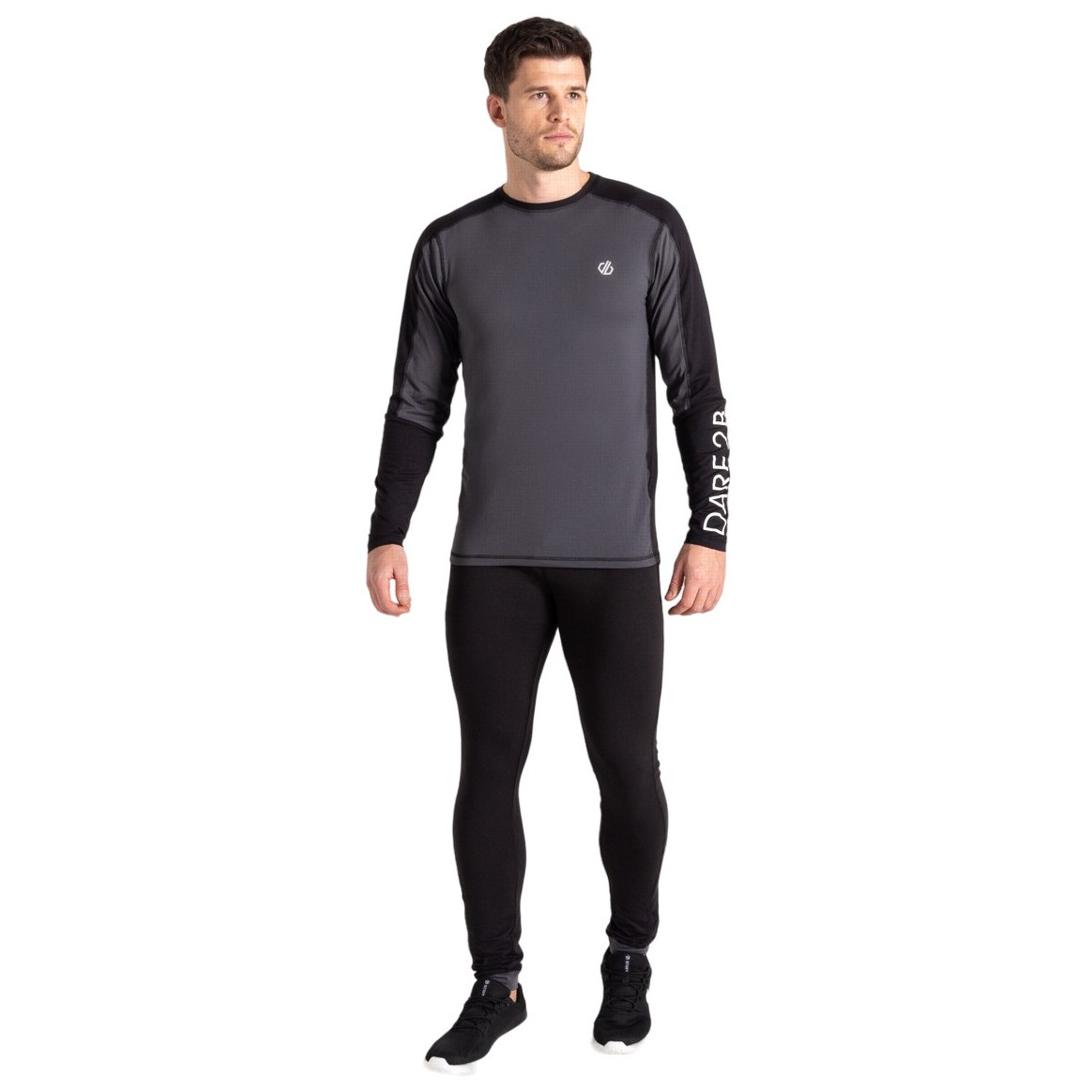Zestaw męski Dare 2b Exchange IIII Baselayer Set Rozmiar: L / Kolor: szary/czarny