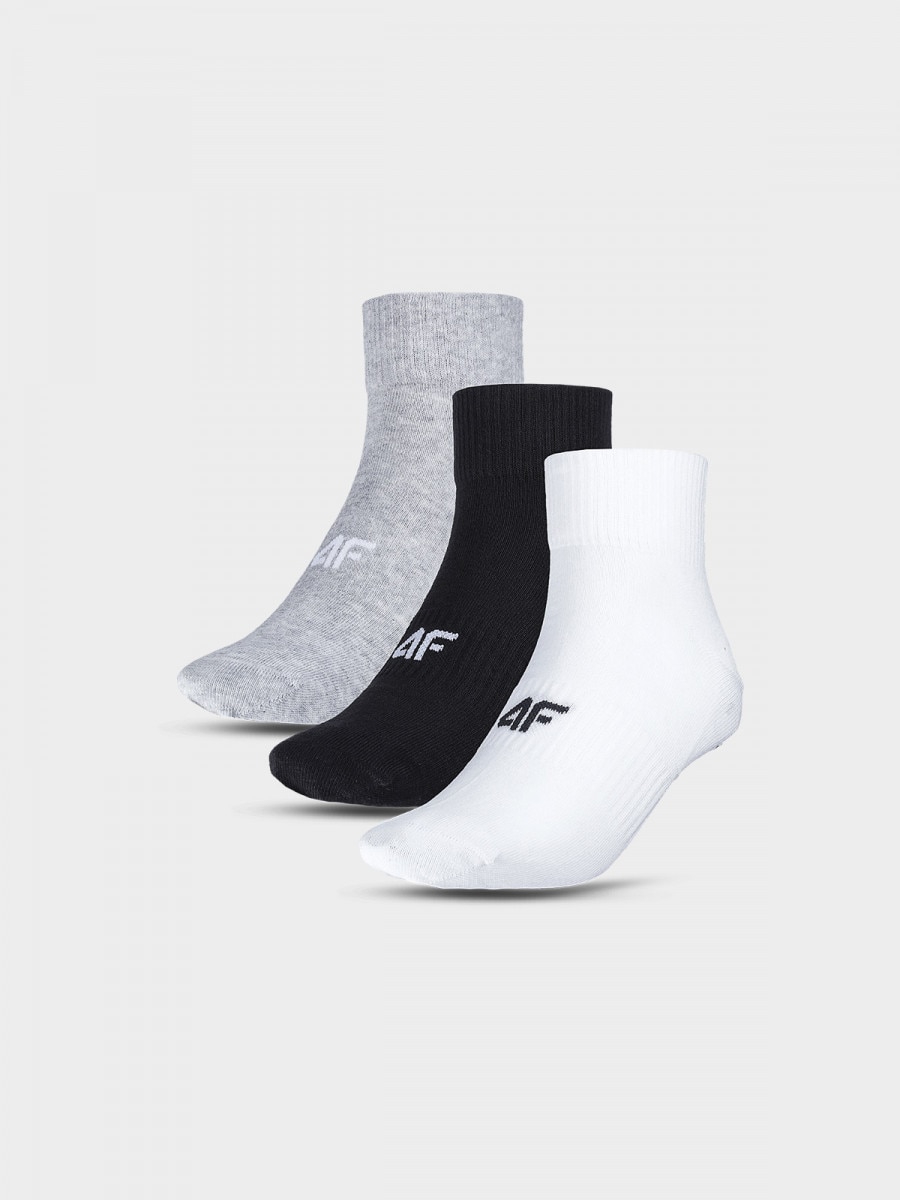Męskie skarpetki niskie (3-pack) 4F 4FWMM00USOCM278 - multikolor