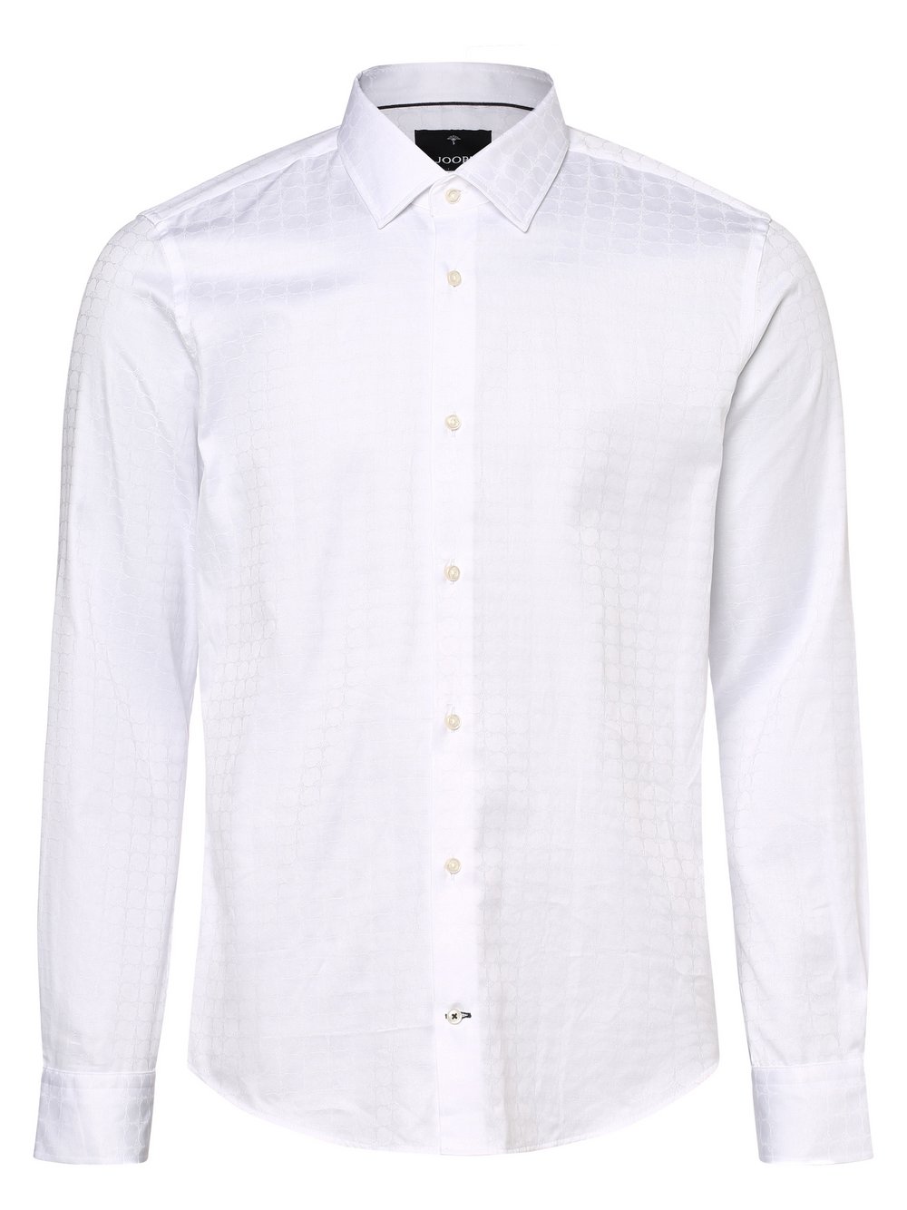 JOOP! Koszula męska Mężczyźni Slim Fit Bawełna biały wzorzysty, 41