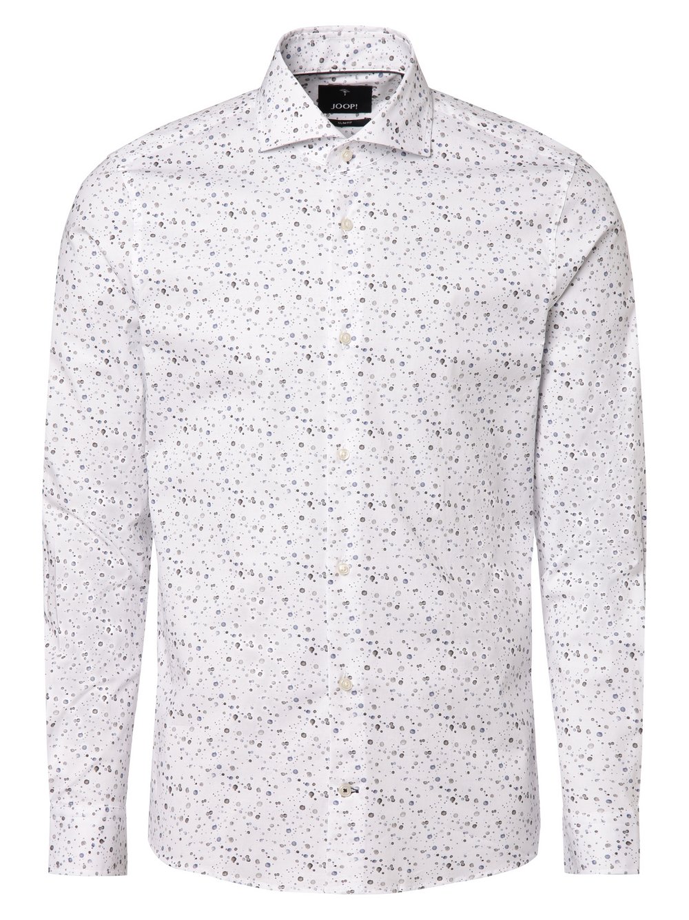 JOOP! Koszula męska Mężczyźni Slim Fit Bawełna biały|wielokolorowy wzorzysty, 40