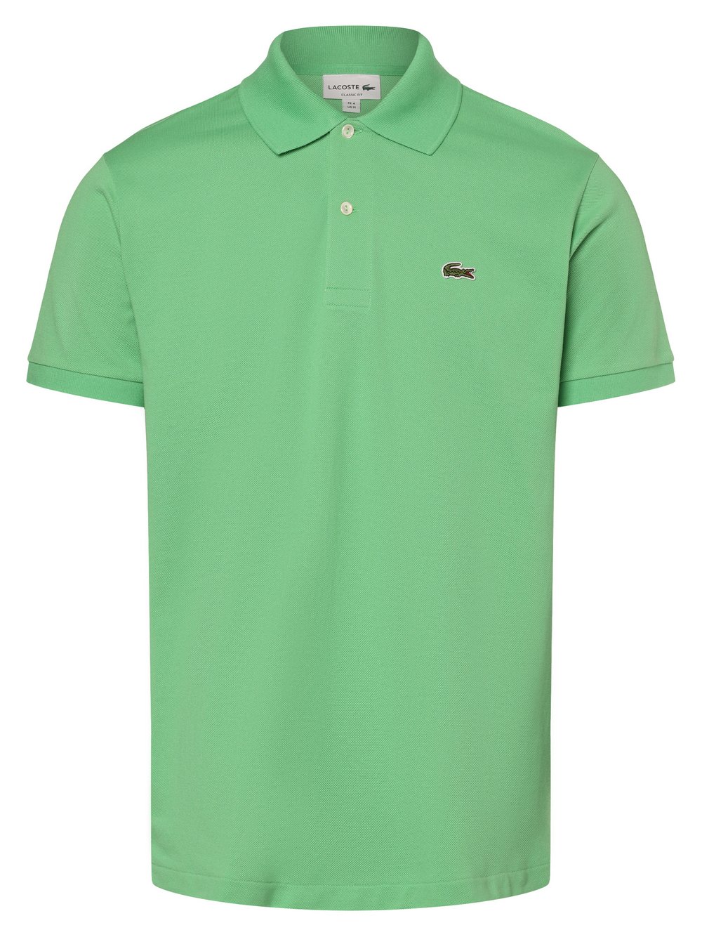 Lacoste Męska koszulka polo Mężczyźni Bawełna zielony jednolity, 4