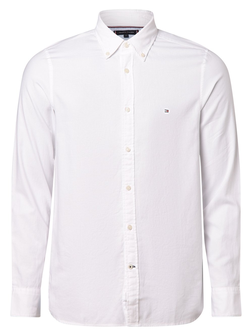 Tommy Hilfiger Koszula męska Mężczyźni Slim Fit Bawełna biały jednolity, L