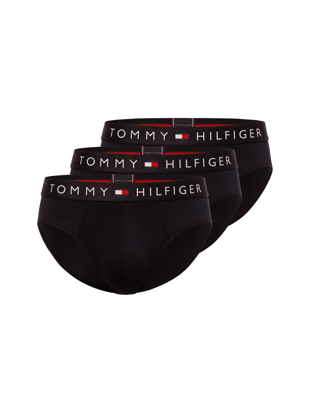 Tommy Hilfiger Slipy w 3-paku Mężczyźni Bawełna niebieski jednolity, S