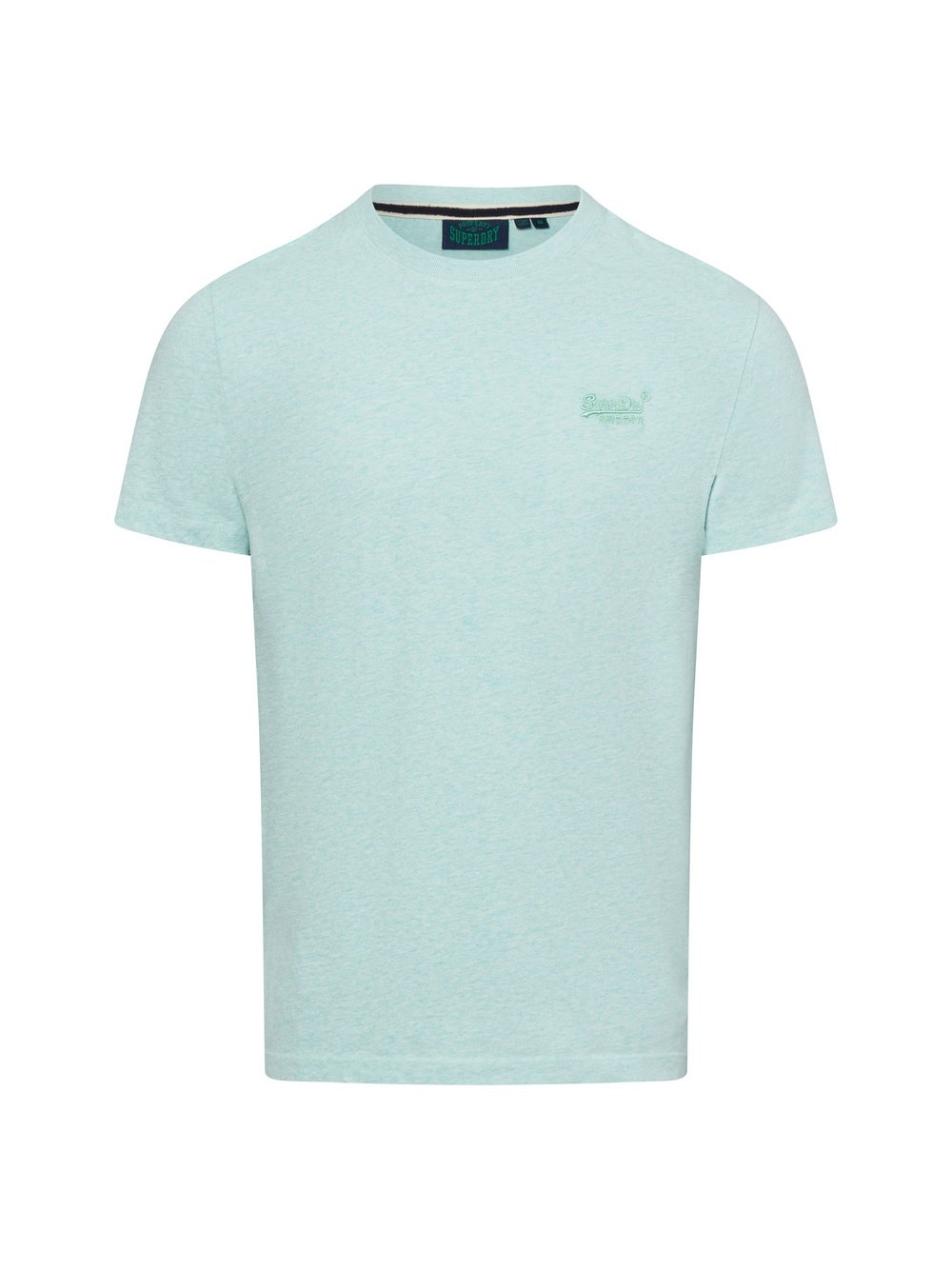 Superdry T-shirt męski Mężczyźni Bawełna niebieski marmurkowy, M