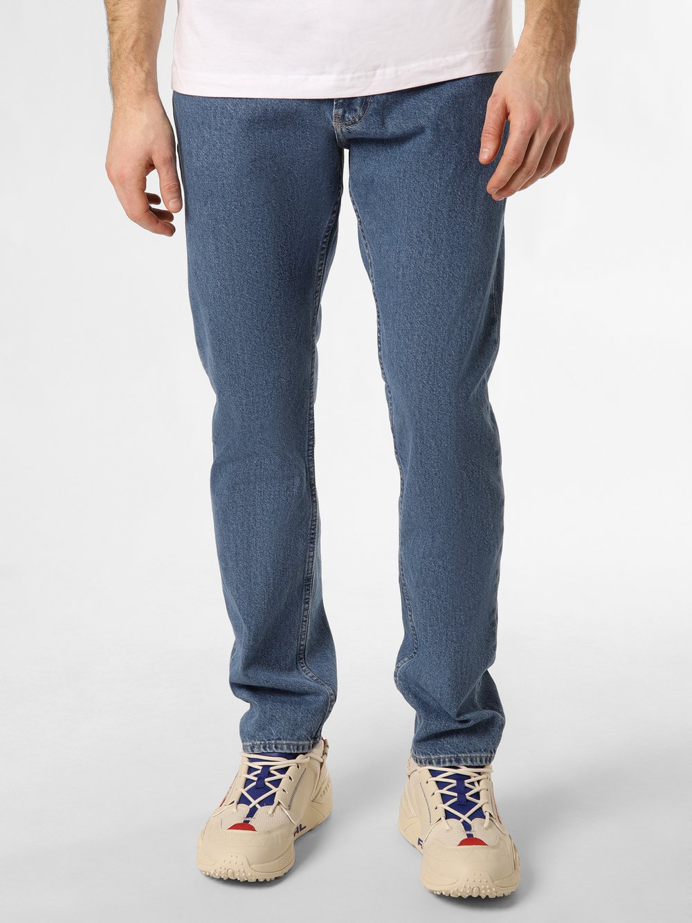 Calvin Klein Jeans Dżinsy - Authentic Straight Mężczyźni Bawełna niebieski jednolity, 30-32