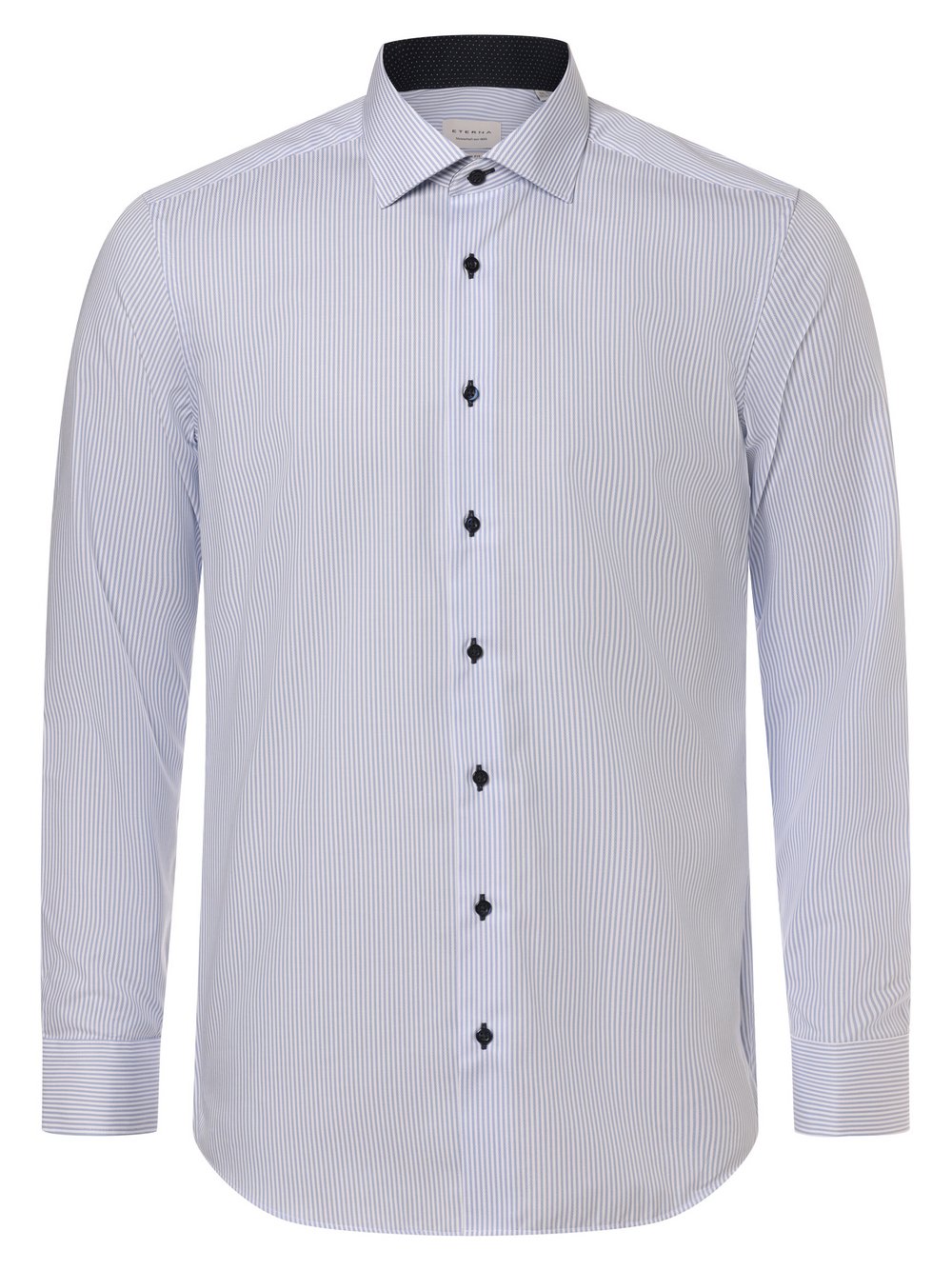 Eterna Slim Fit Koszula męska Mężczyźni Slim Fit Bawełna niebieski w paski, 39
