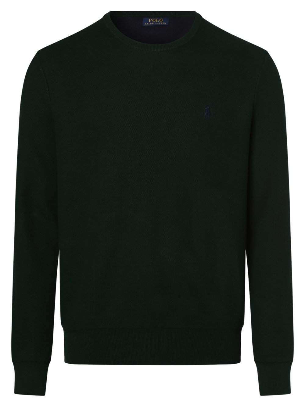 Polo Ralph Lauren Sweter męski Mężczyźni Bawełna zielony jednolity, S