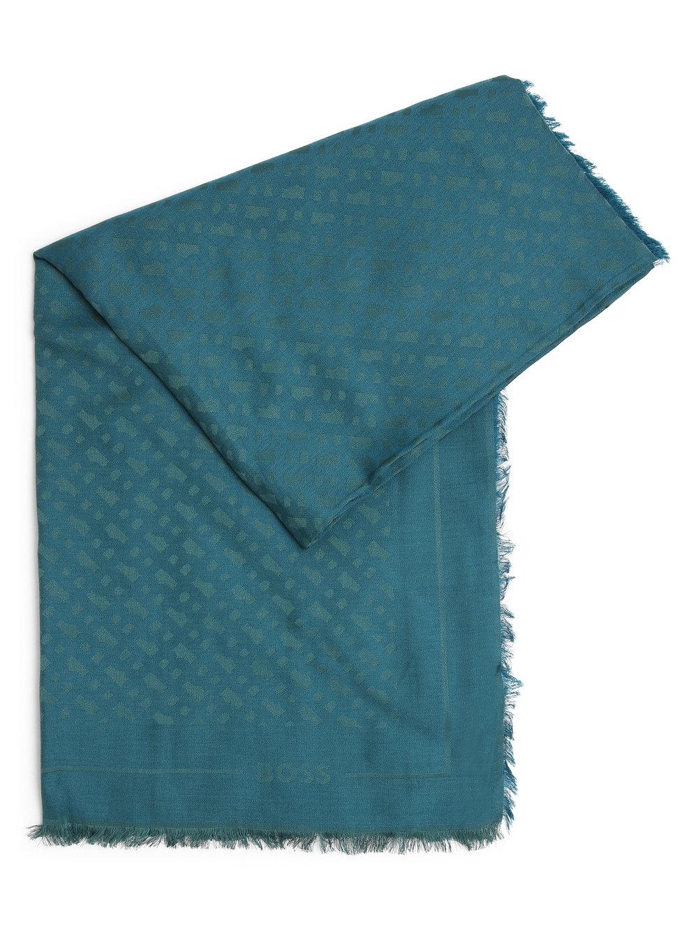 BOSS Szalik damski - Ledonia_15 Kobiety Modal zielony wzorzysty, ONE SIZE