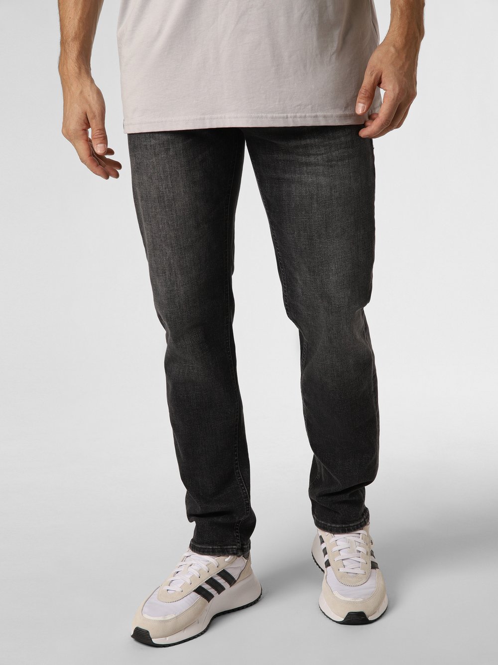 Jack & Jones Jeansy Mężczyźni Bawełna czarny jednolity, 36-32