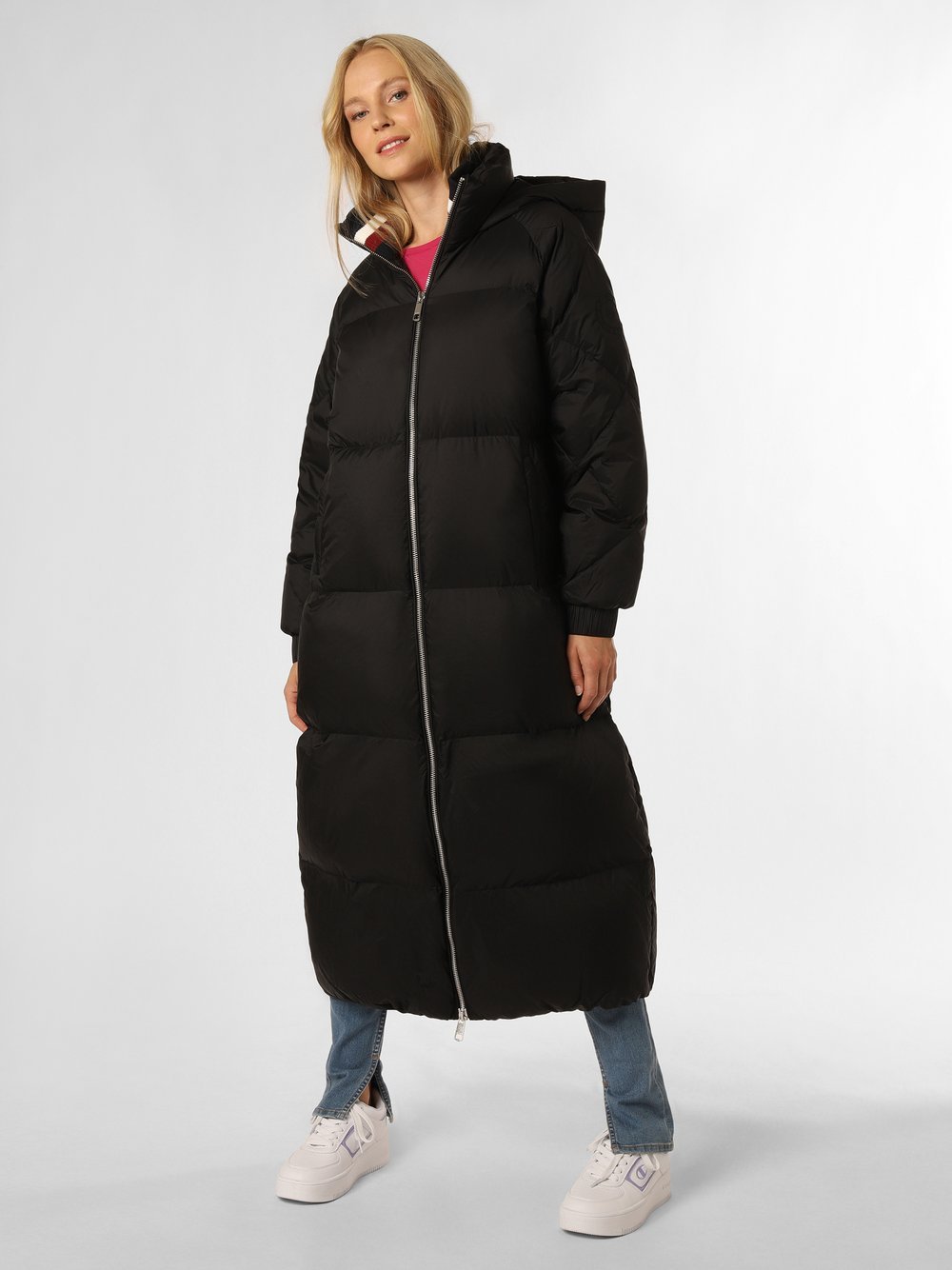 Tommy Hilfiger Płaszcz puchowy damski Kobiety czarny jednolity, M