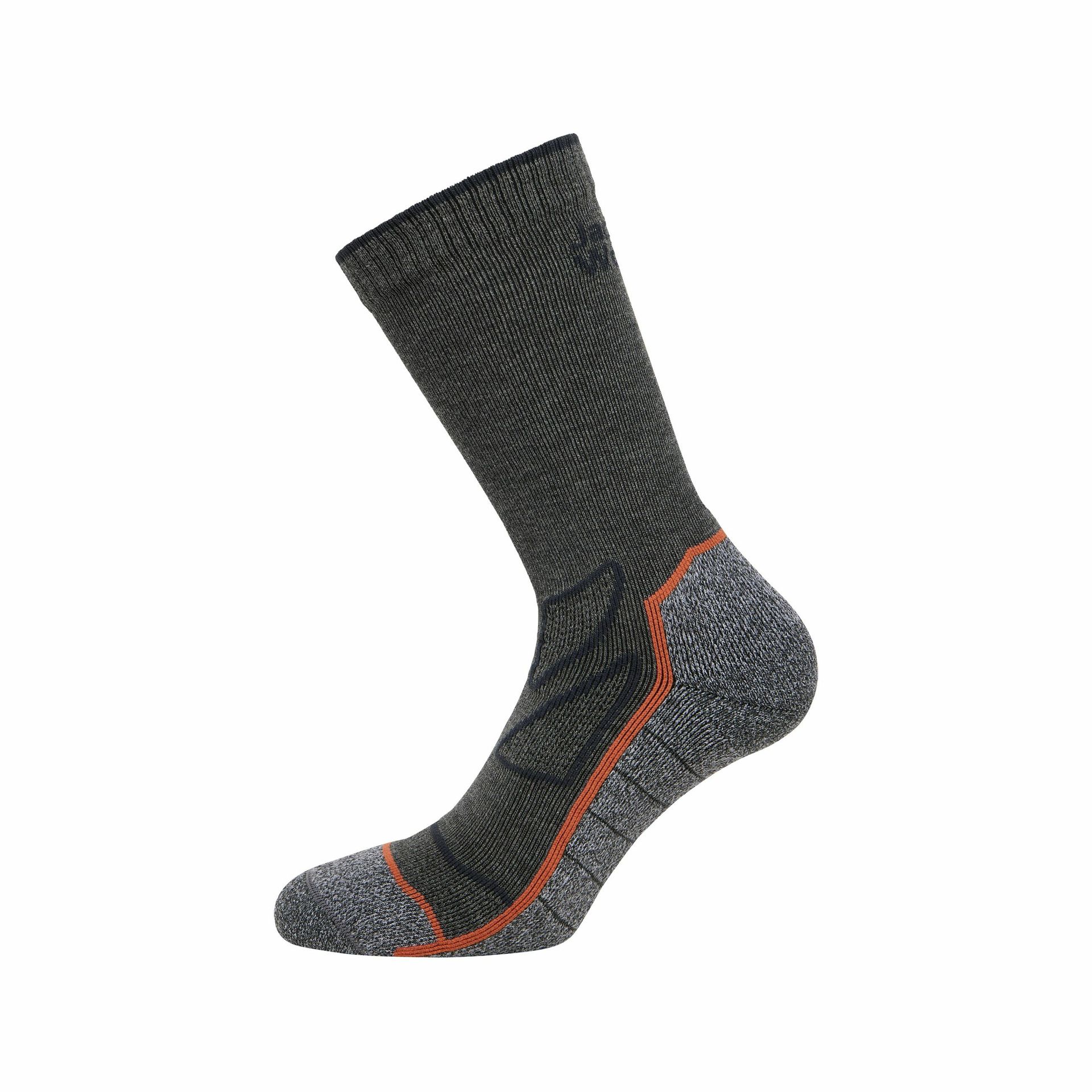 Długie skarpety Jack Wolfskin VOJO SOCK CL C Dark Grey - 35-37