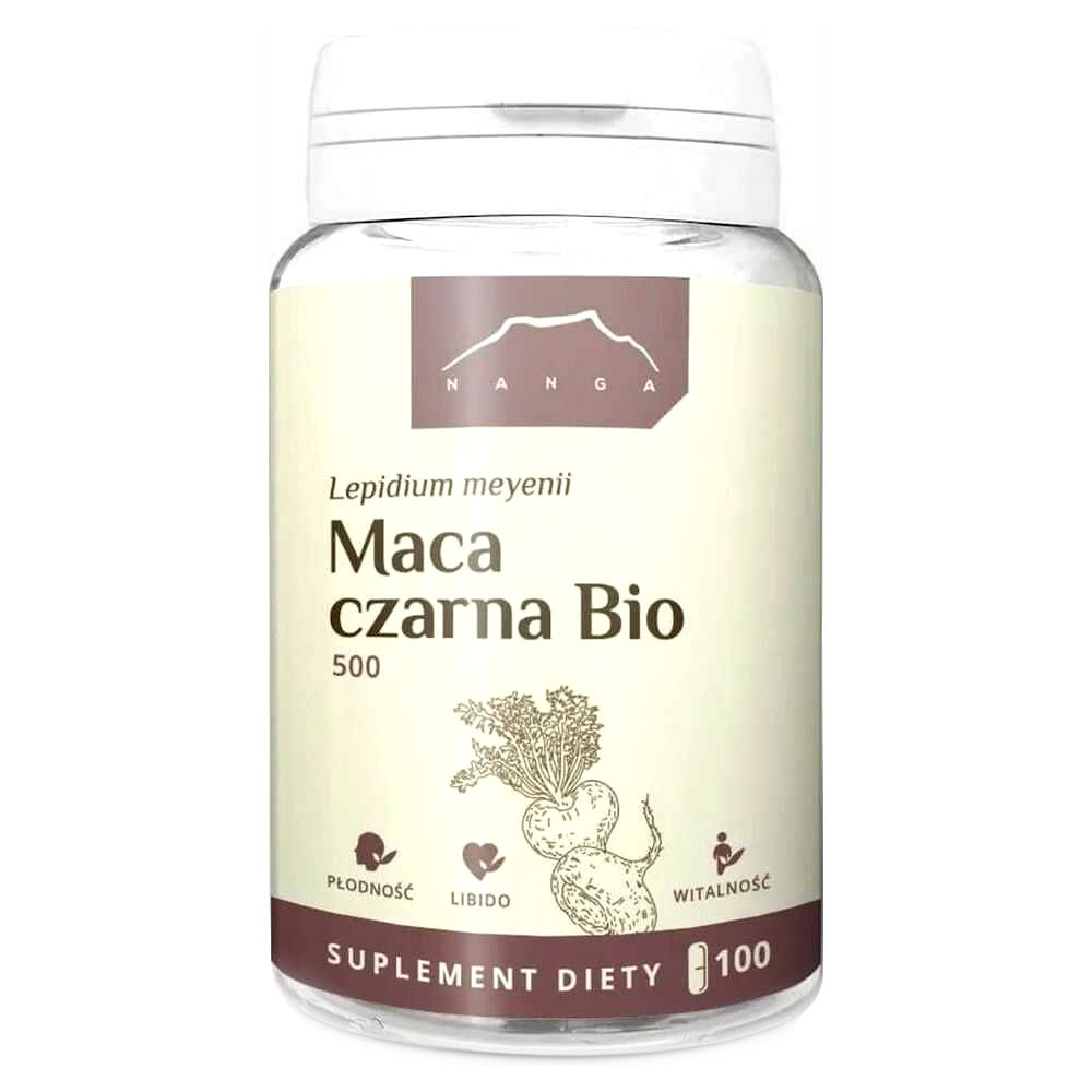Maca Czarna Bio 100 Kapsułek - Nanga