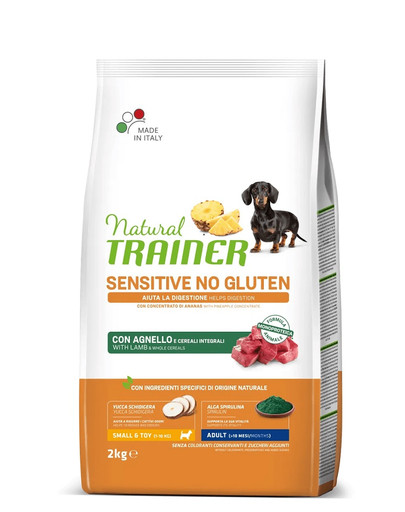 TRAINER Natural Sensitive No Gluten Small Toy Adult z jagnięciną 2kg -