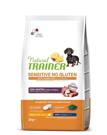 TRAINER Natural Sensitive No Gluten Small Toy Adult z kaczką 2kg -