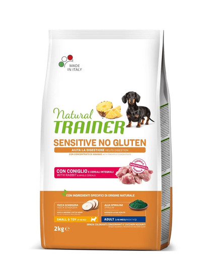 TRAINER Natural Sensitive No Gluten Small Toy Adult z królikiem 2kg -