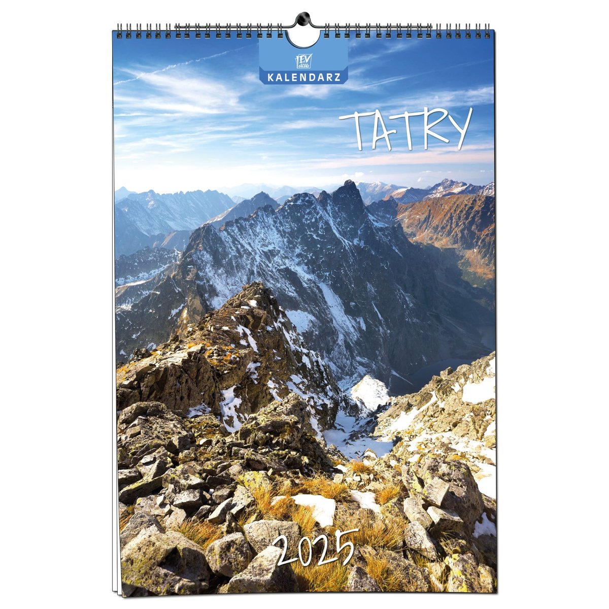 Kalendarz miesięczny, 2025, B3 32,6x48cm, ścienny, Tatry
