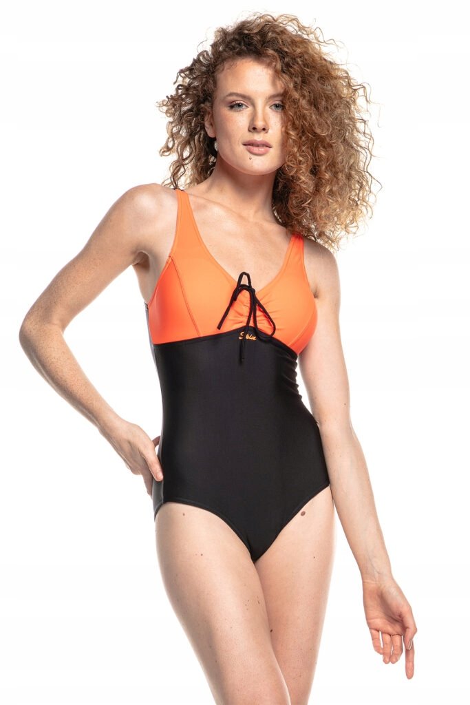 915 Strój kąpielowy jednoczęściowy kostium z marszczeniem M Spin