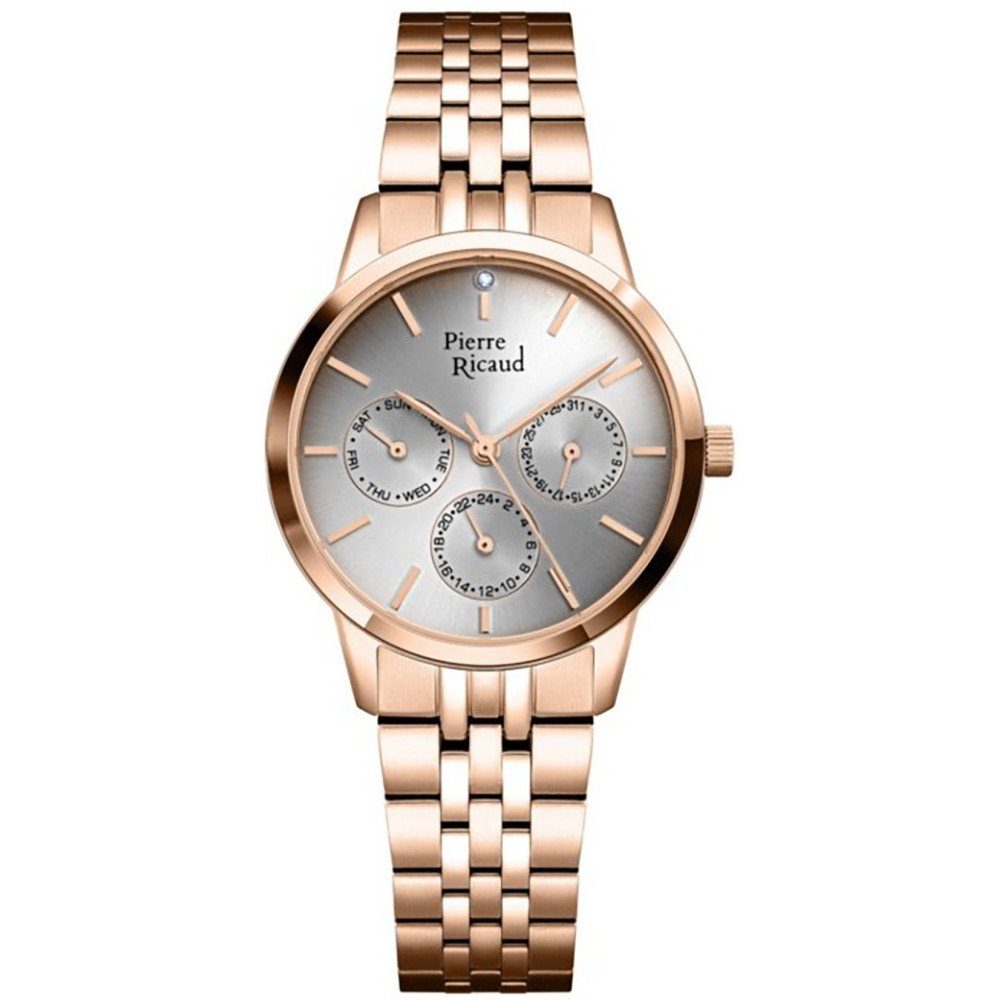 Zegarek Damski Pierre Ricaud P21056.9117QF różowe złoto