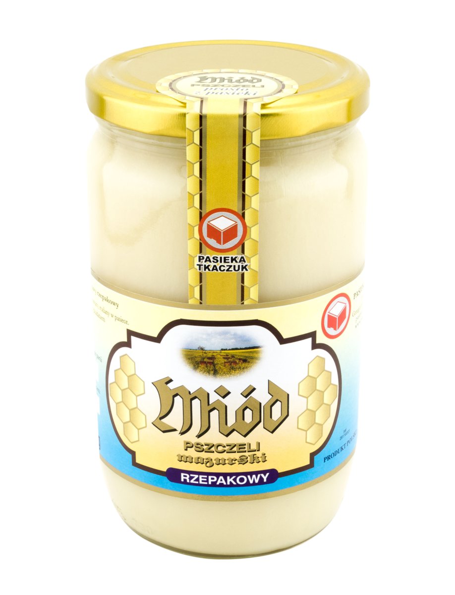 Miód Rzepakowy 1KG POLSKI 100% NATURALNY DOMOWY 2024