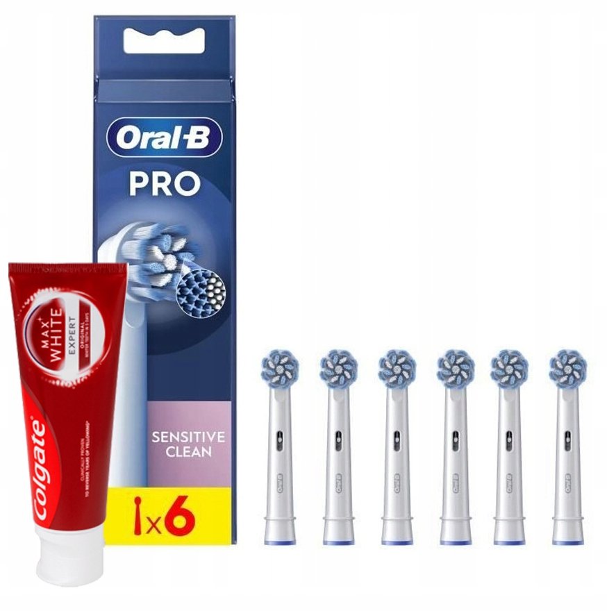 6X ORYGINALNA KOŃCÓWKA ORAL-B Pro SENSITIVE ULTRA THIN+ pasta