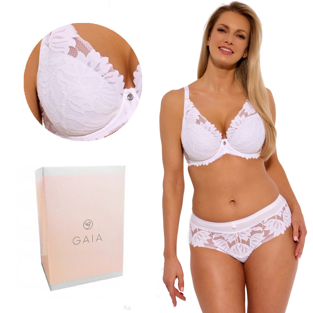 Biustonosz Push Up Sophia 1225 biały  65D