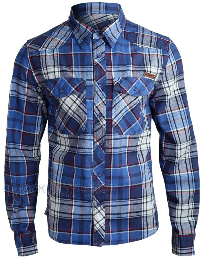 koszula CHECKSHIRT - NAVY-L