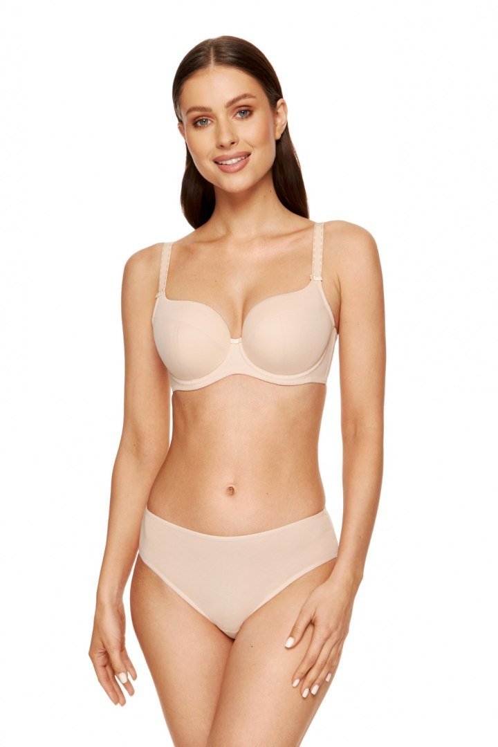 Biustonosz push up Biustonosz Usztywniany Model Anna B4 Beige - Gorteks - 95D Gorteks