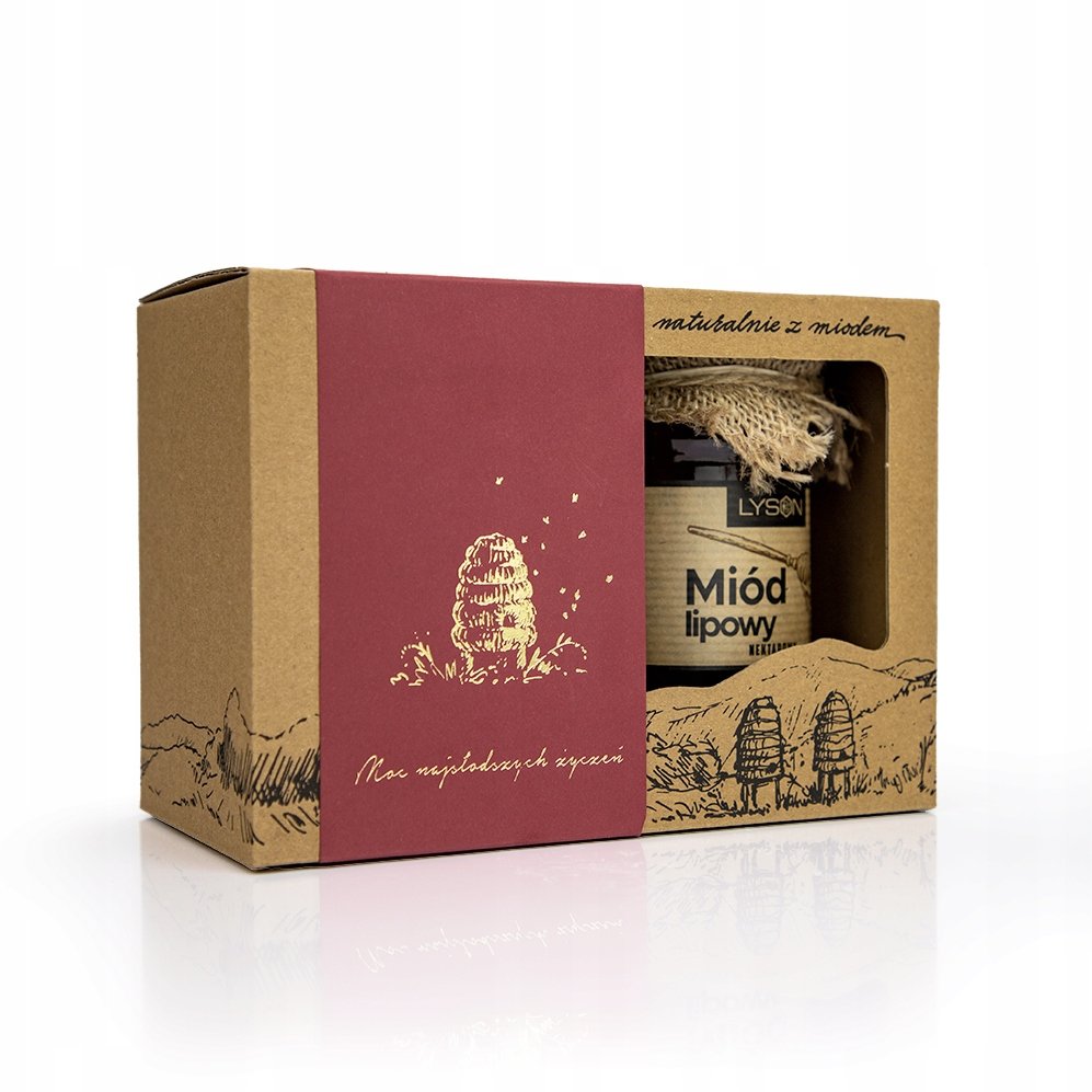 Zestaw miodów seria Beskidy Wielokwiatowy Lipowy 2x400g dla Nauczyciela