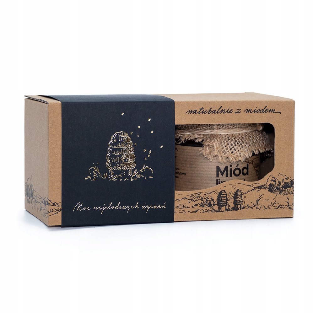 Zestaw miodów seria Beskidy Wielokwiatowy Lipowy 2x250g dla Nauczyciela