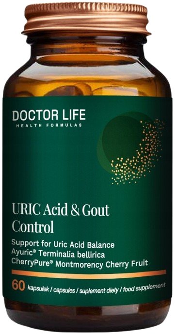 Suplement diety, Doctor Life, URIC Acid & Gout Control, 60 kaps.