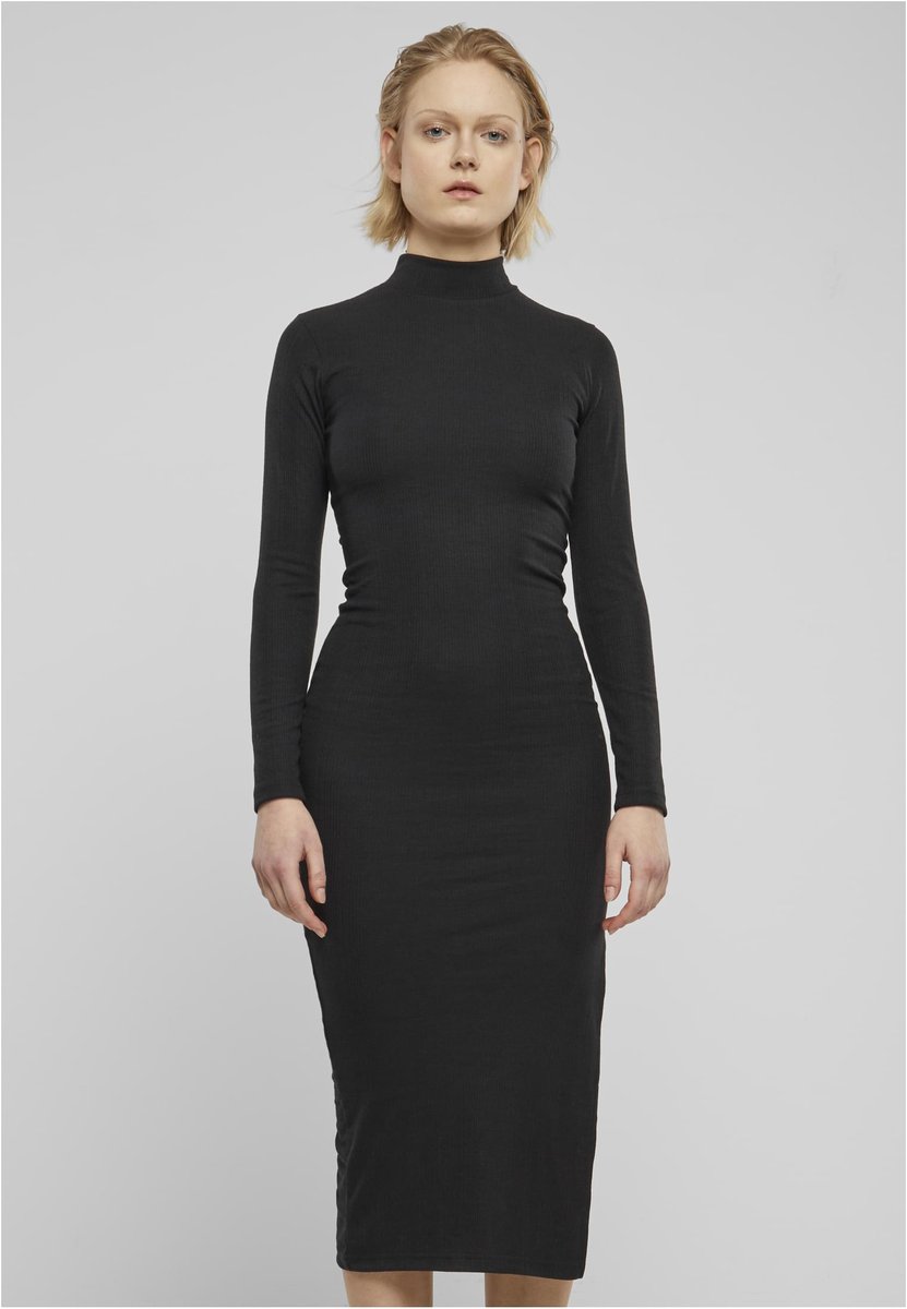 sukienka LADIES RIB LONGSLEEVE MOCKNECK-L